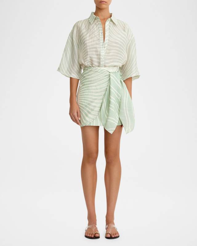 Celeste Wrap Mini Skirt